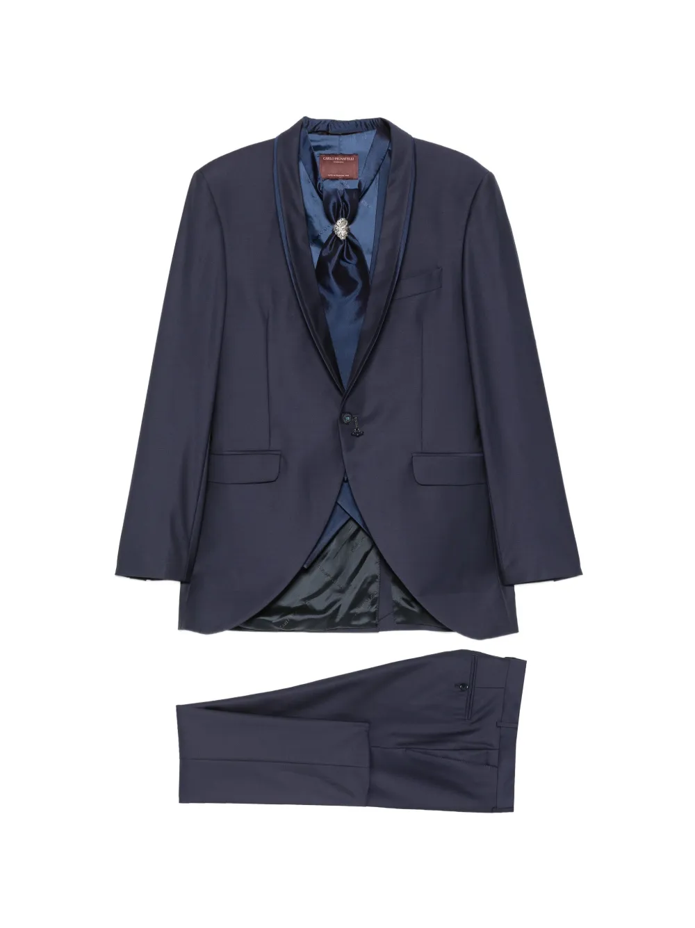Carlo Pignatelli shawl-lapel single-breasted four-piece suit - Blu