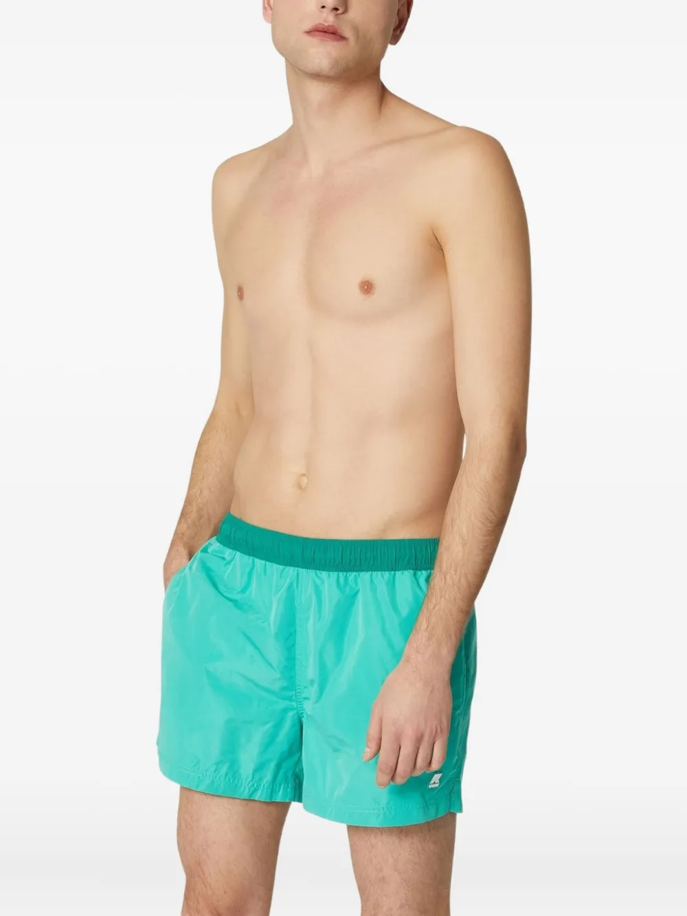 K-Way Zwembroek met elastische taille Groen