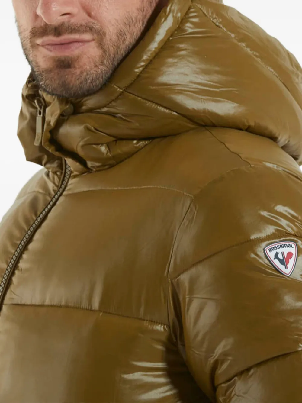 Rossignol hooded quilted jacket Groen