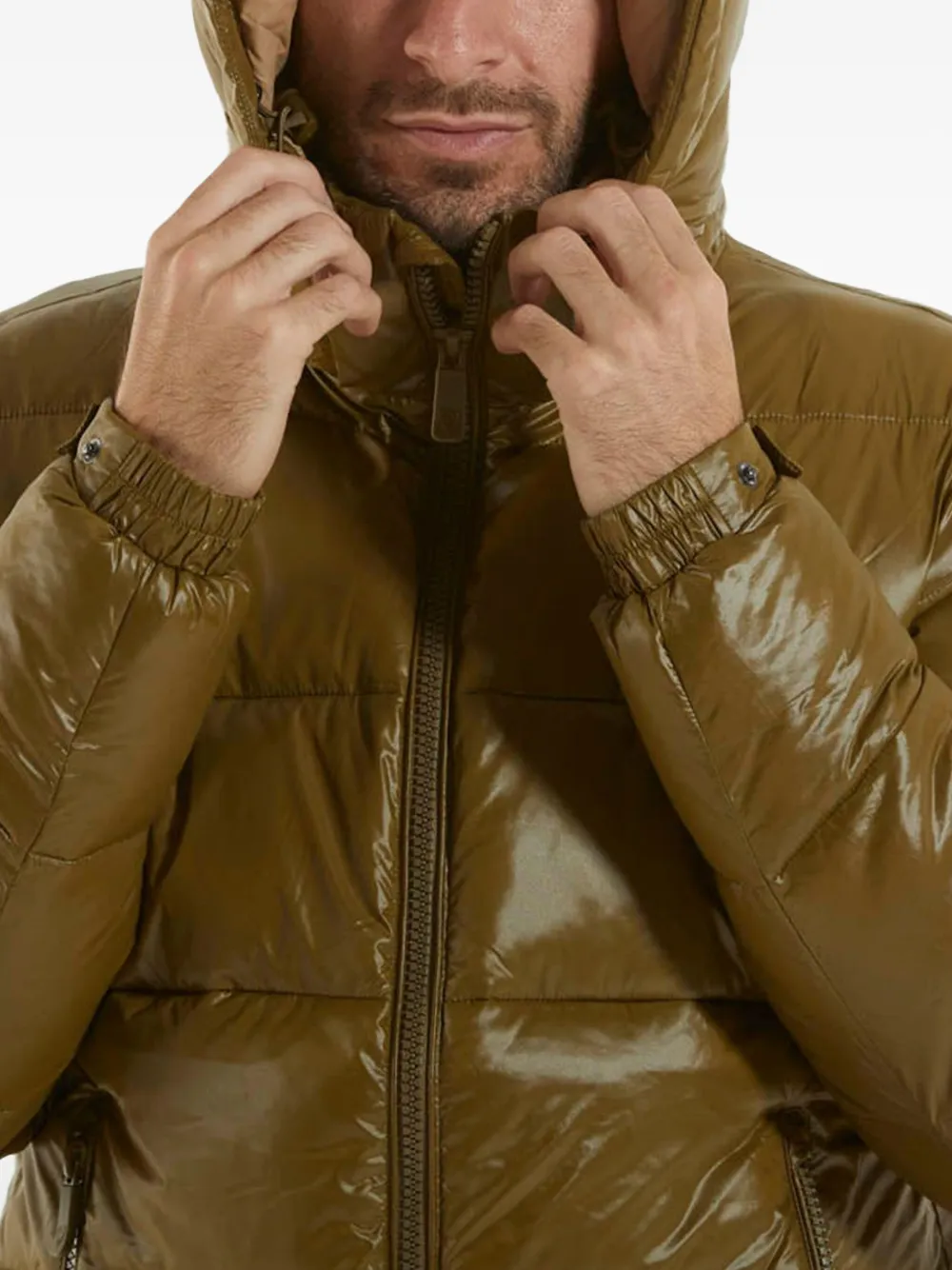 Rossignol hooded quilted jacket Groen