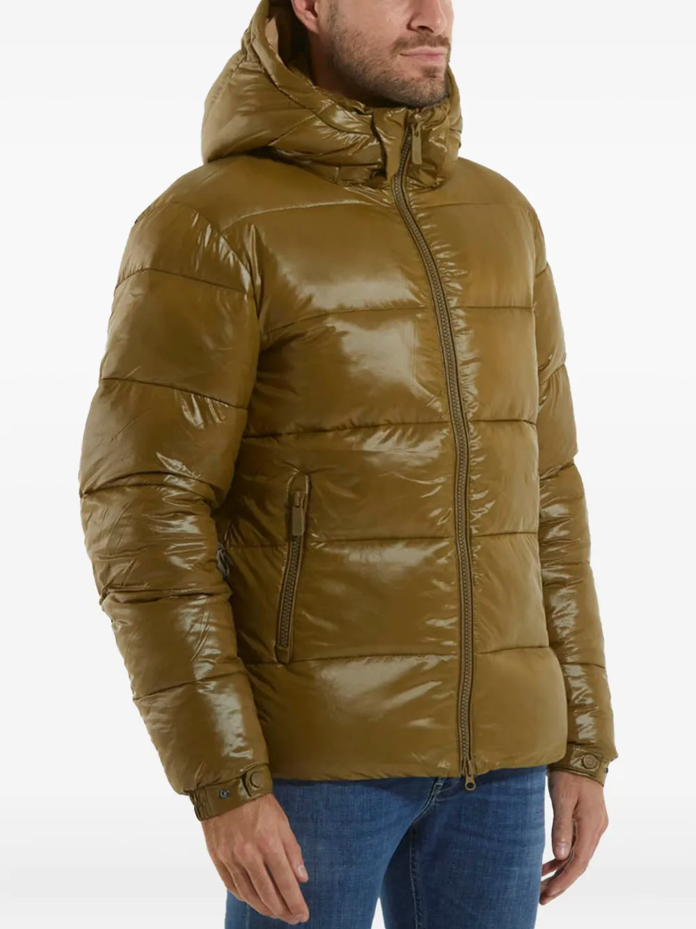 Rossignol hooded quilted jacket Groen