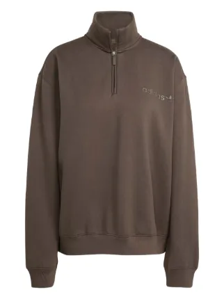adidas ハーフジップジャージ M ダークブラウン Adidas ハーフジップ スウェットシャツ | ブラウン | FARFETCH JP