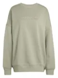 adidas Essentials Linear logo-appliqué sweatshirt - Green