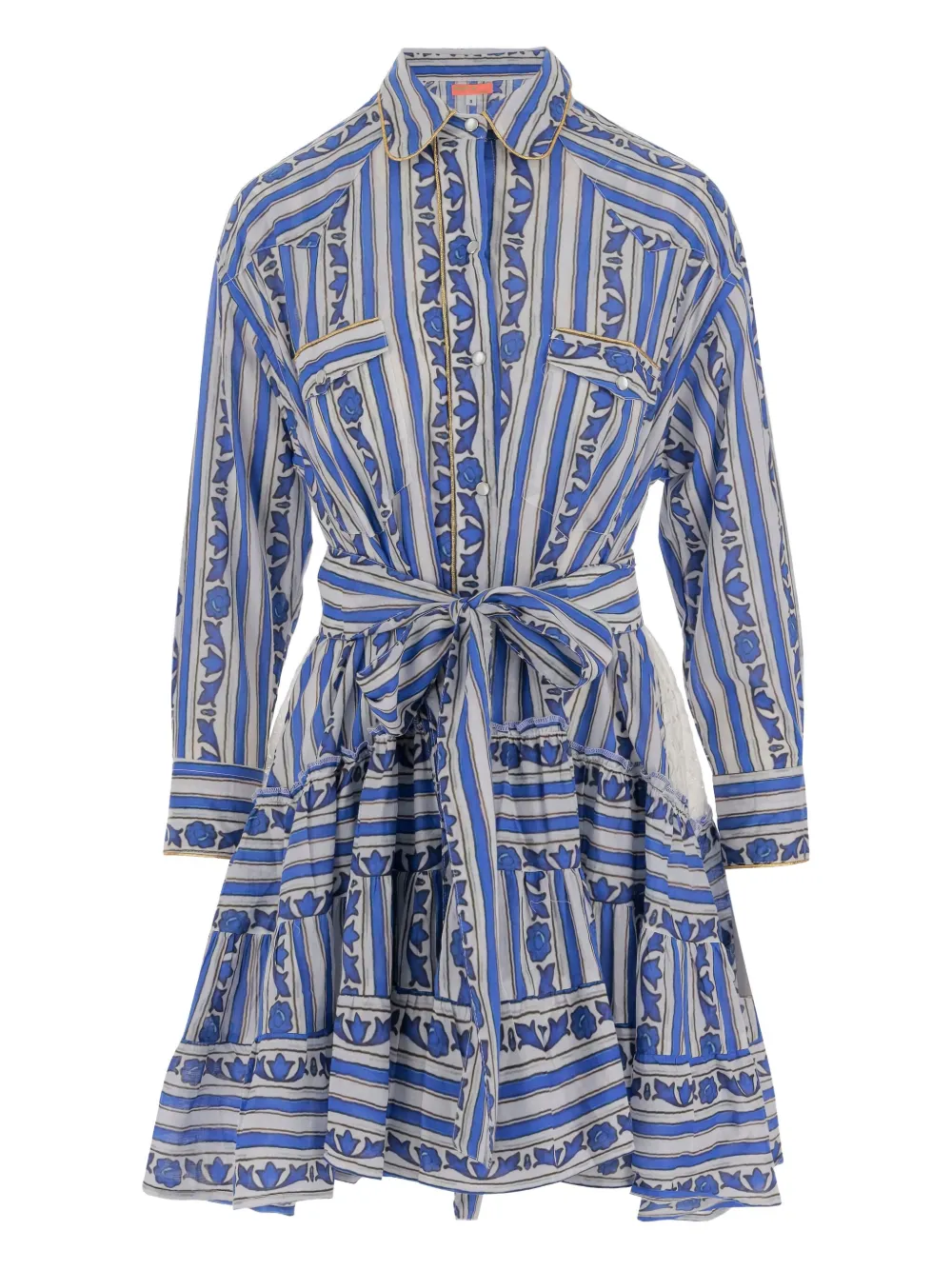 PEP'S stripped-patterm mini dress | Blue | Image 1