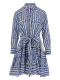 PEP'S stripped-patterm mini dress - Blue