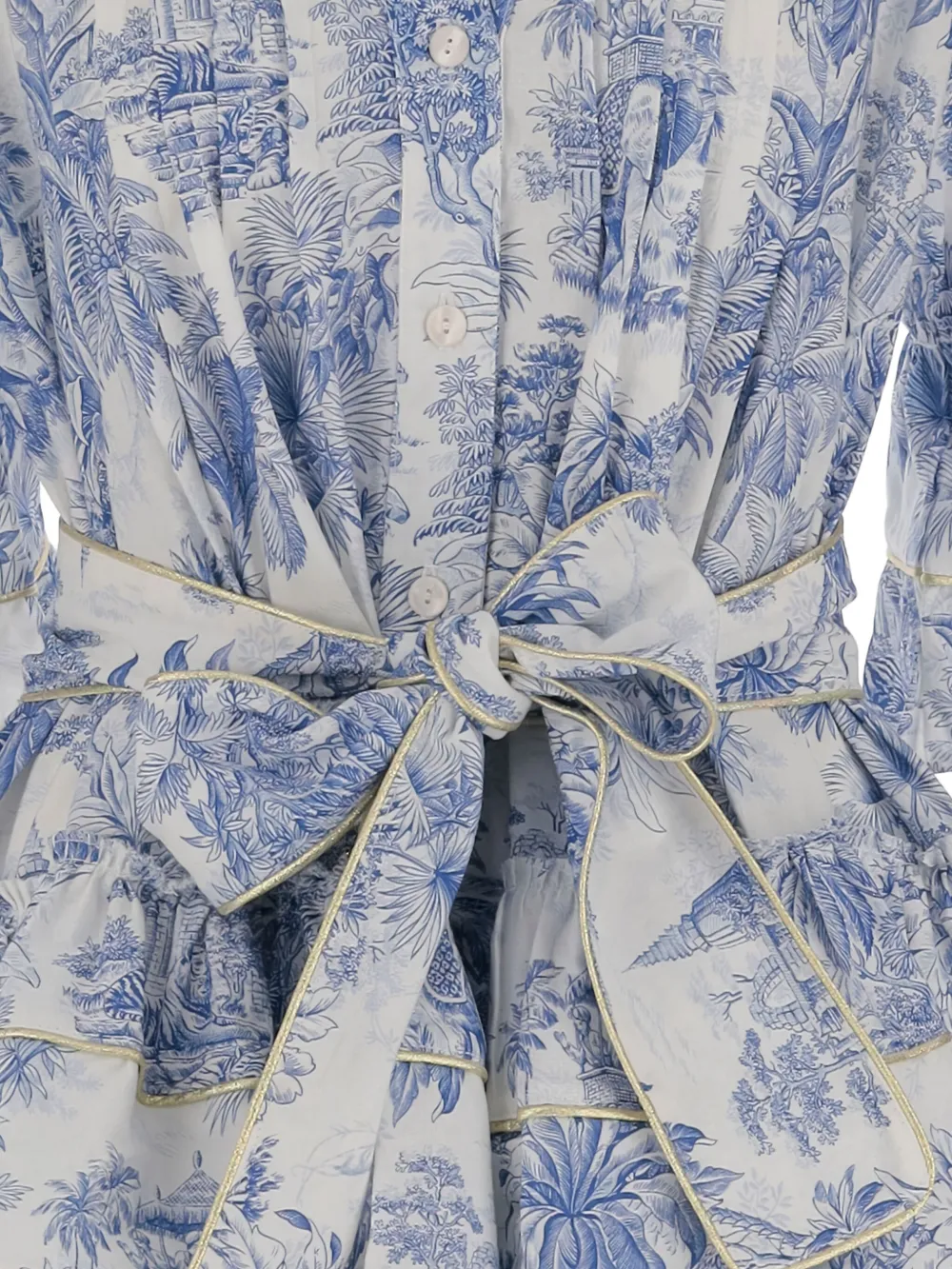 Pep's Floral-pattern Ruffled Mini Dress