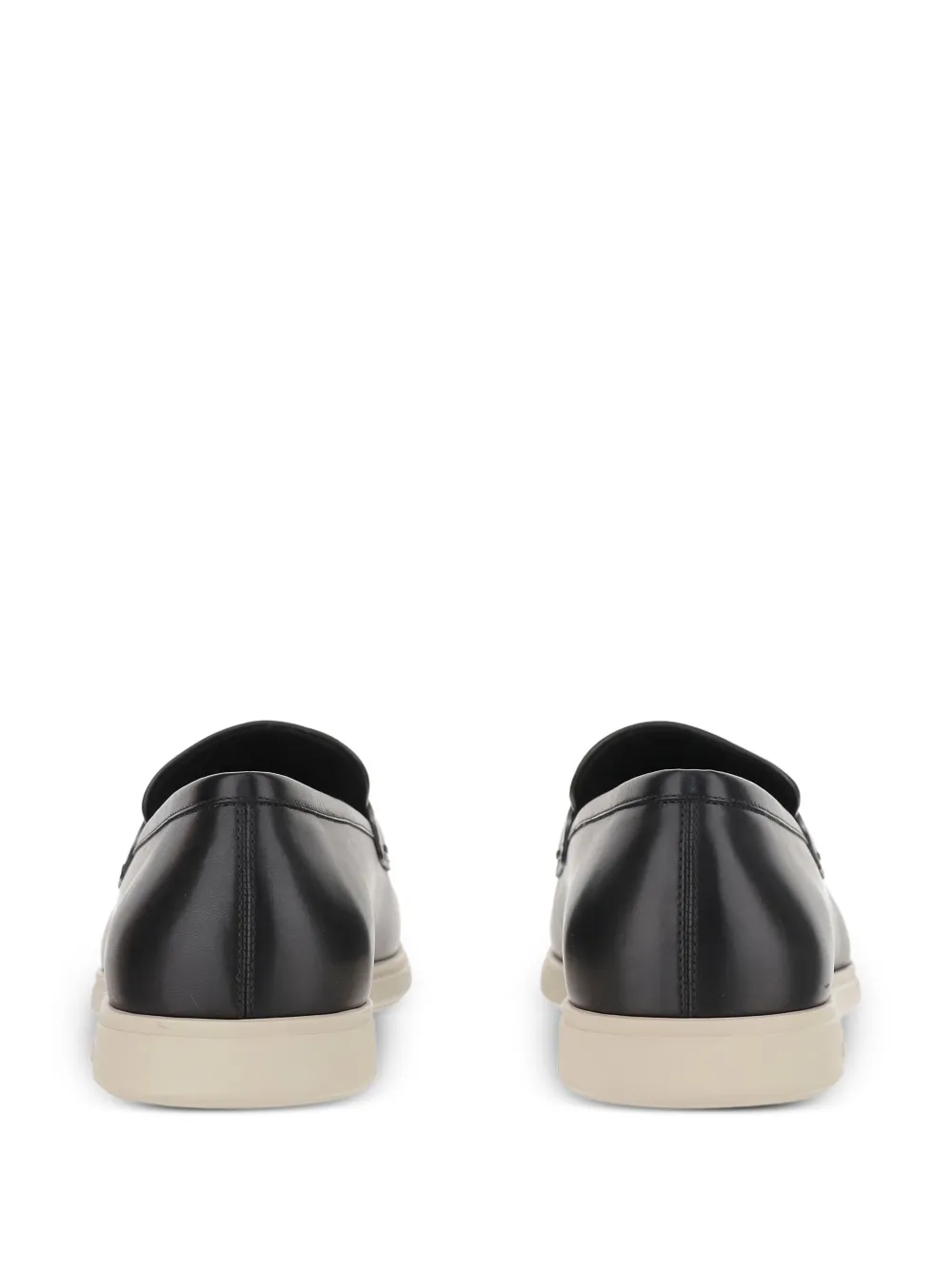 Ferragamo Gancini-detail loafers Black