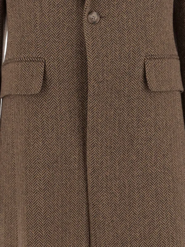 Polo Ralph Lauren ヘリンボーン シングルコート | ブラウン | FARFETCH JP