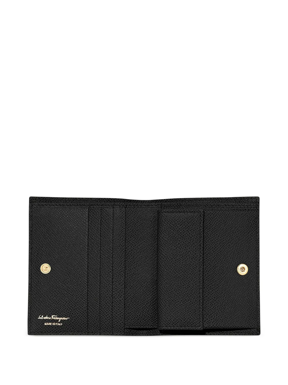 Ferragamo Gancini calfskin wallet Zwart