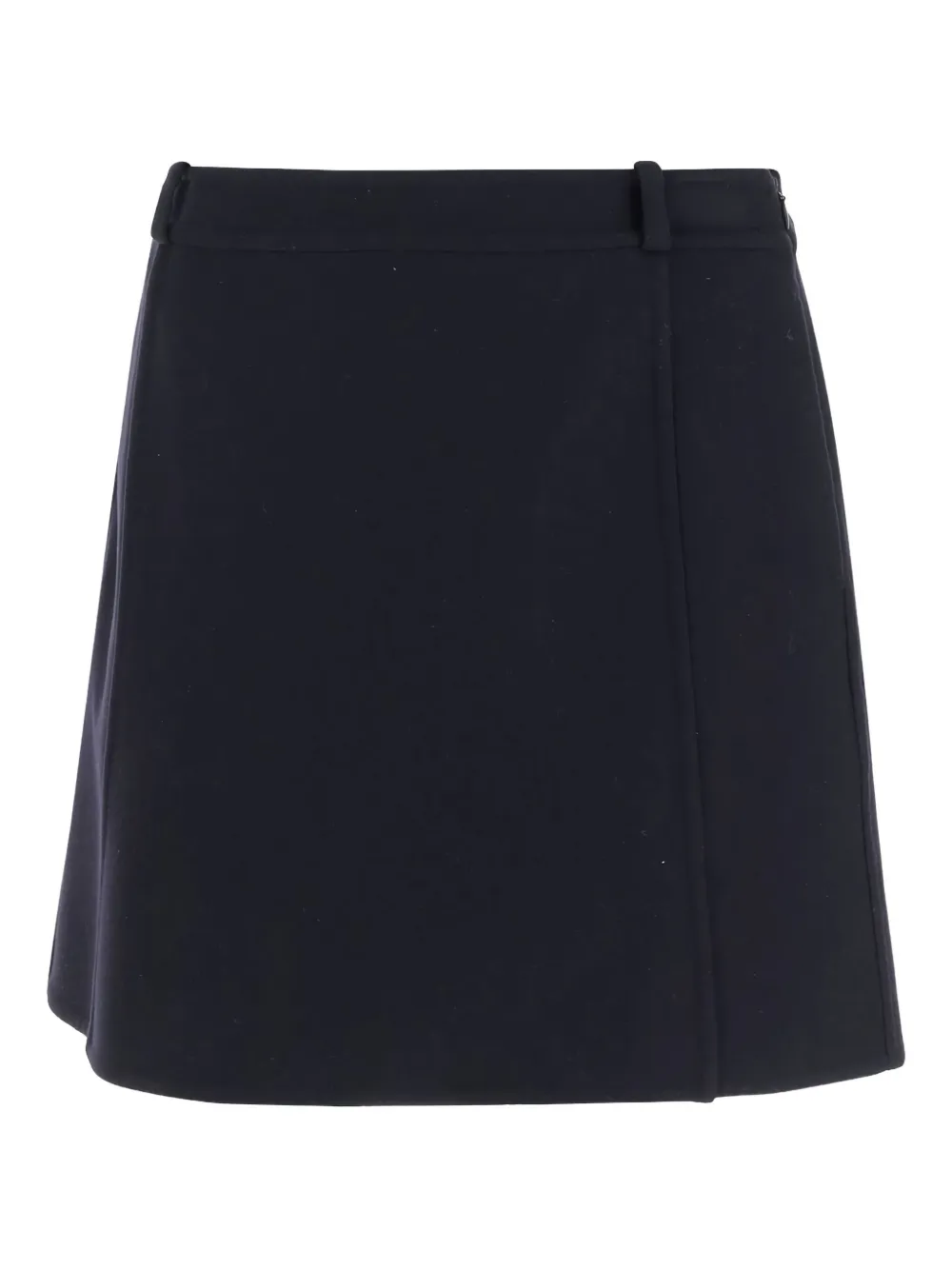 Jil Sander wool mini skirt Blauw