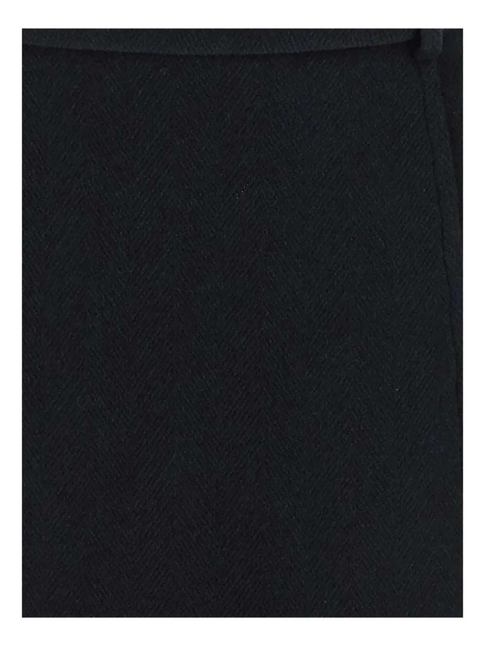 Jil Sander herringbone wool mini skirt Blauw