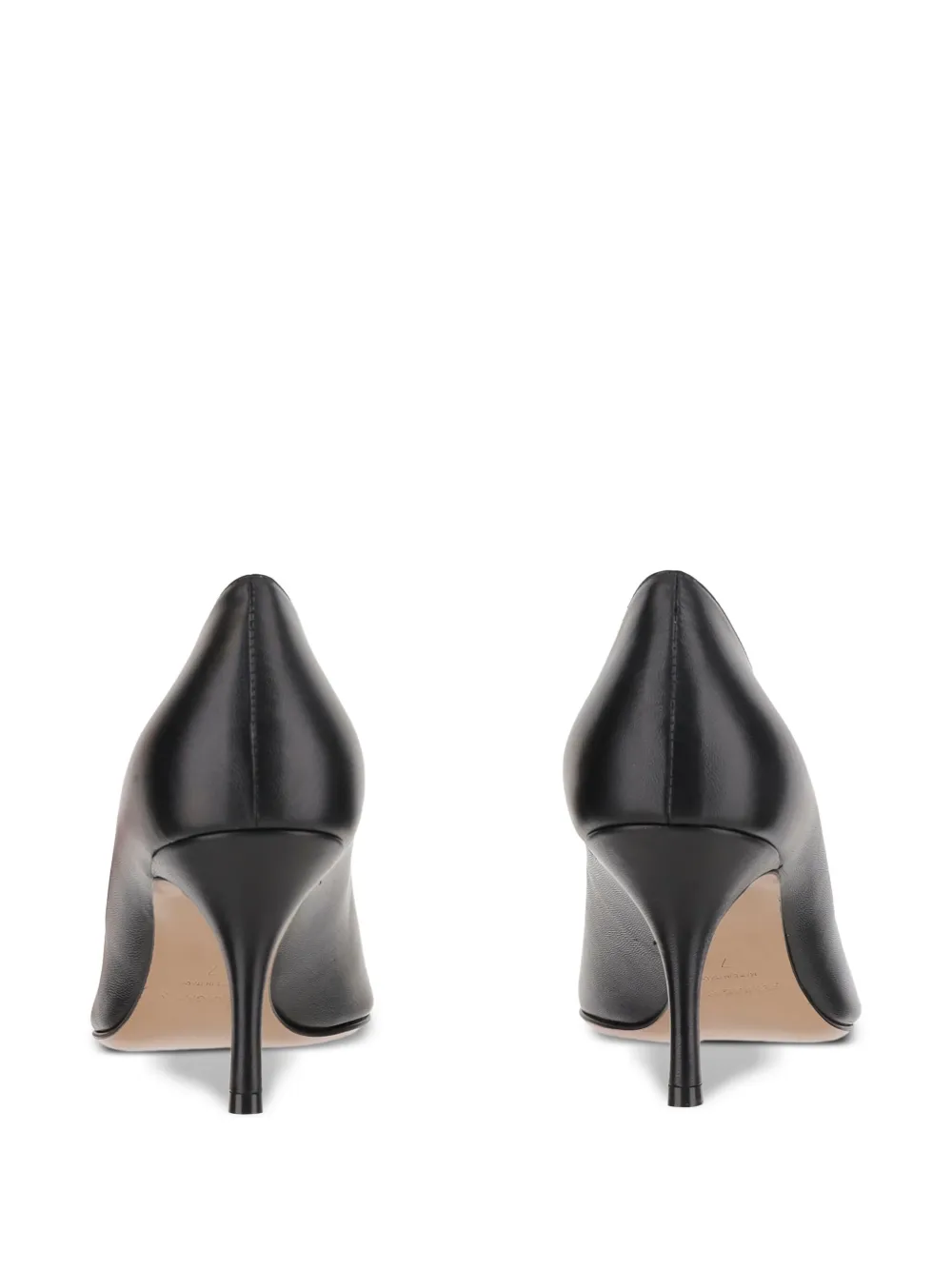 Ferragamo 70mm Maxi Gancini leather pumps Black