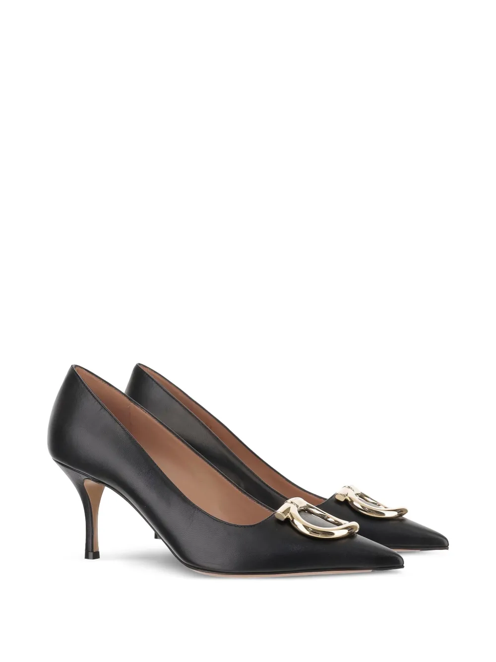 Ferragamo 70mm Maxi Gancini leather pumps | Heeled Pumps | Image 2