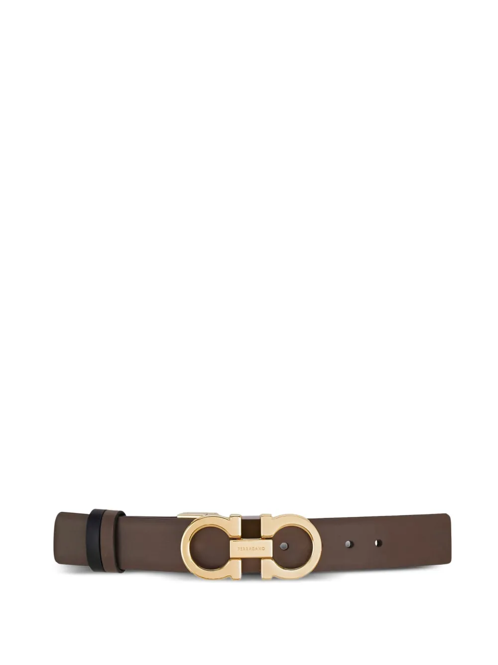Ferragamo Leren gespriem Zwart
