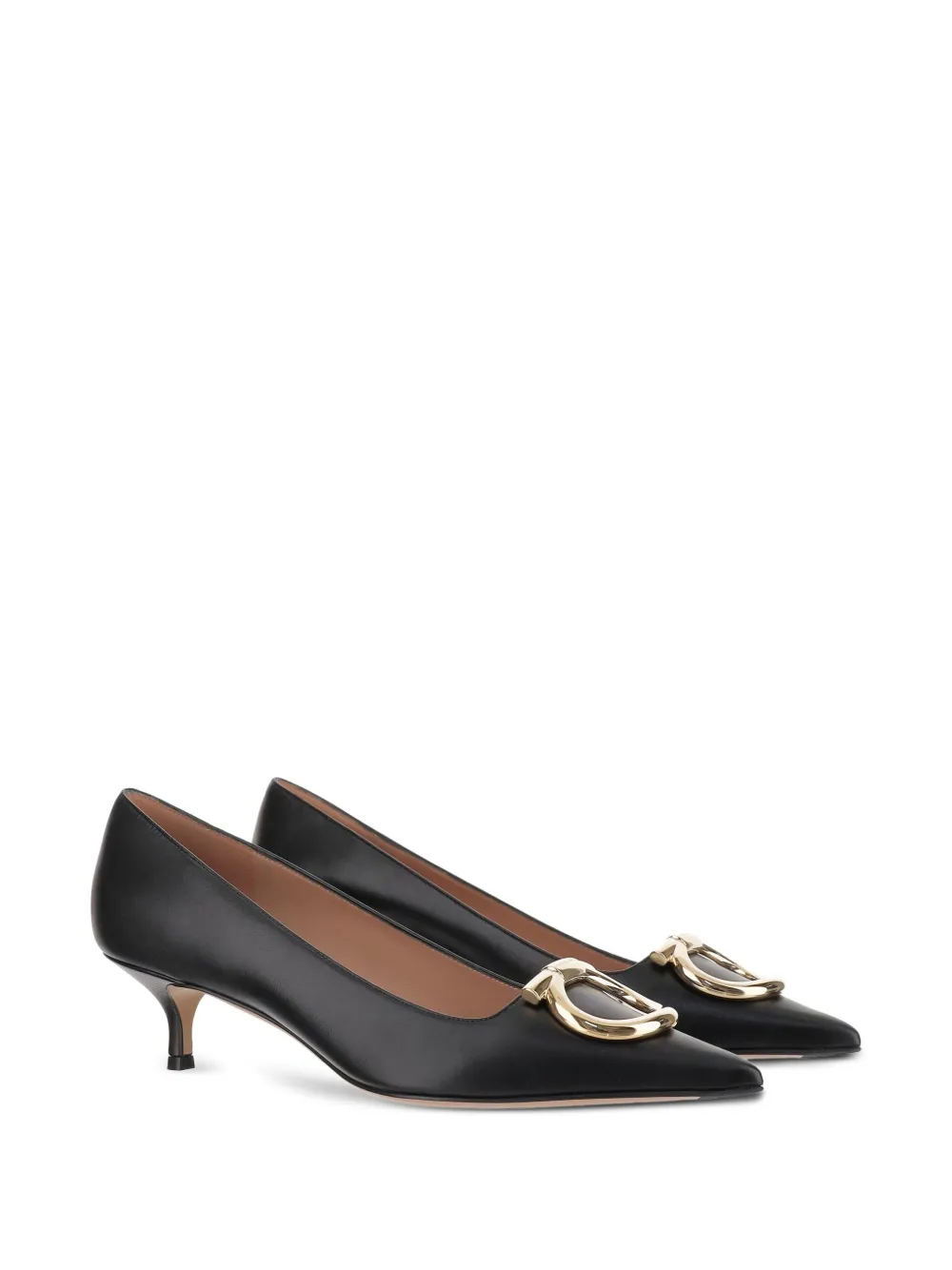 Ferragamo 40mm Gancini pointed-toe pumps Zwart
