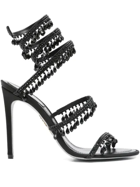 René Caovilla 110mm beaded-embellished stiletto sandals