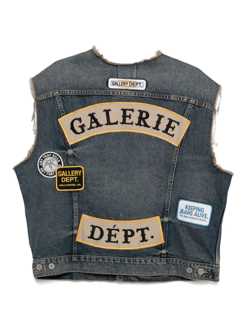 GALLERY DEPT. denim waistcoat | Waistcoats & Gilets | Image 2