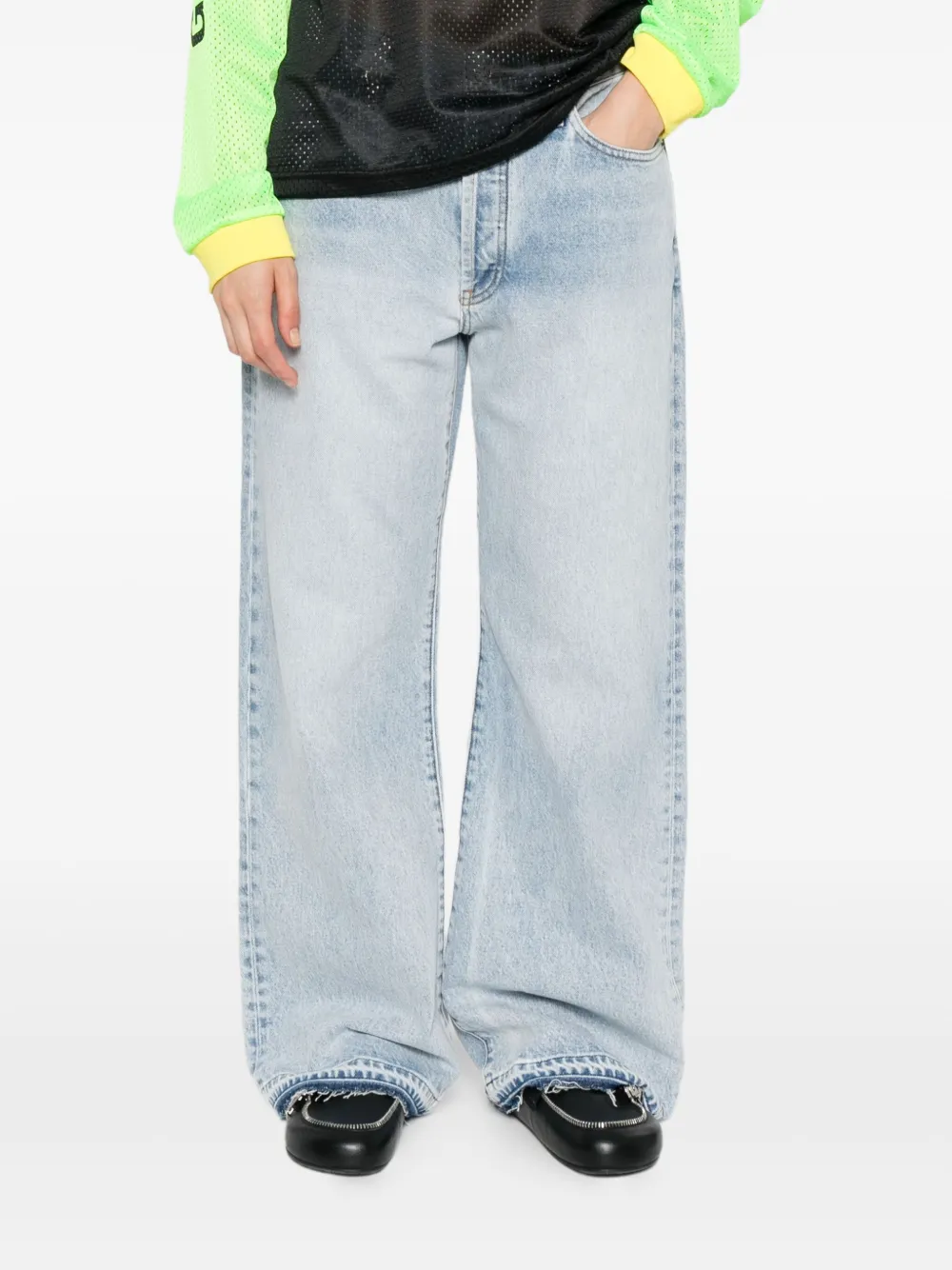 GALLERY DEPT. Jeans met gerafelde afwerking Blauw