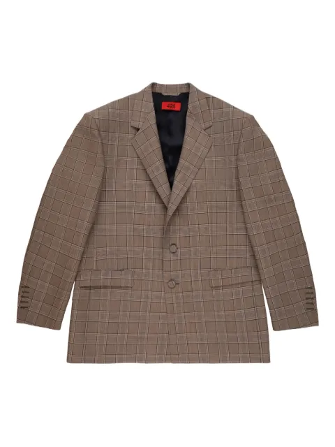 424 checked blazer
