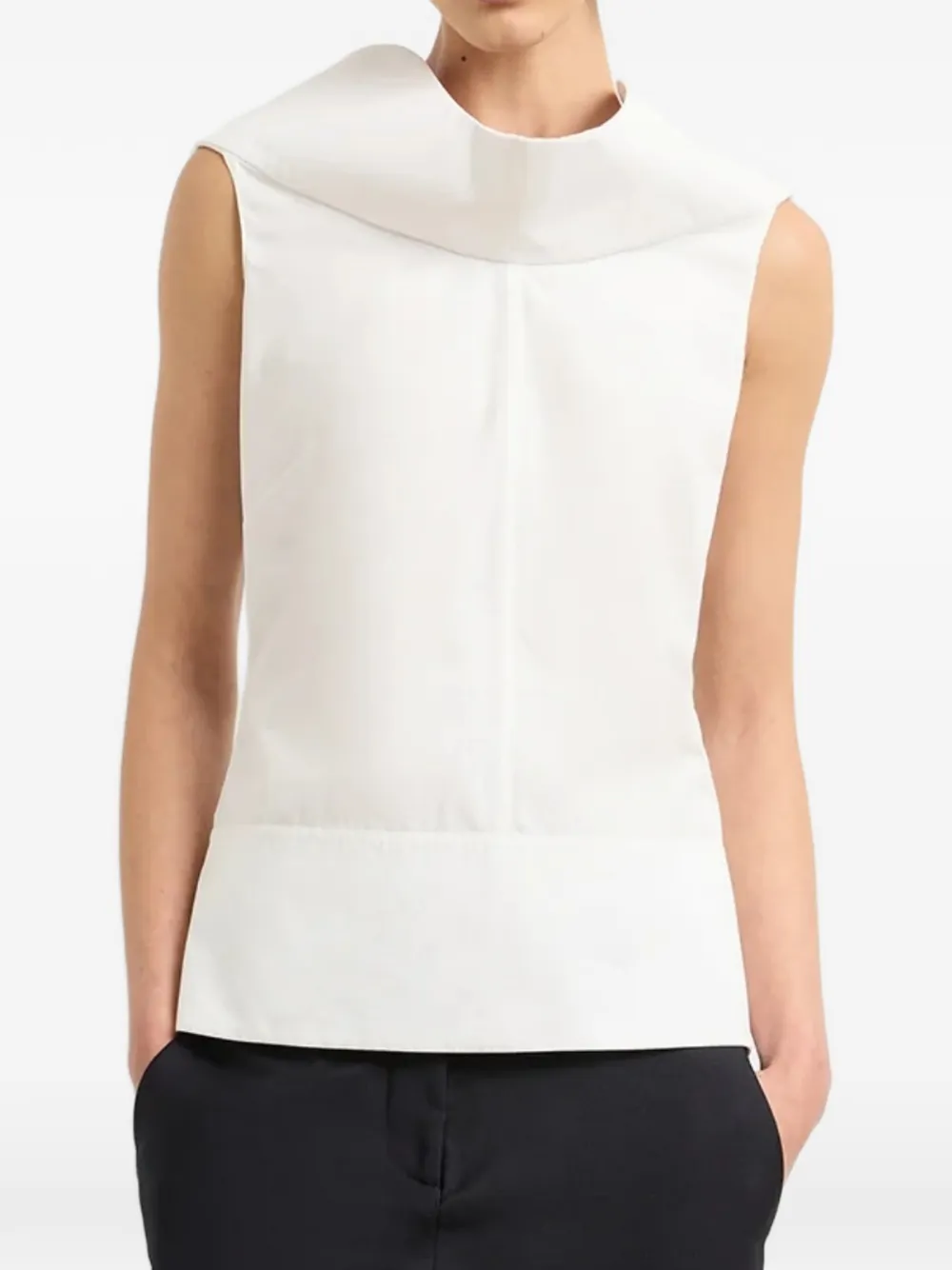 Brandon Maxwell Bowie top | blanc | Image 1