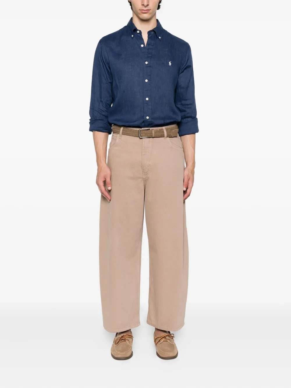 Polo Ralph Lauren Linnen overhemd Blauw