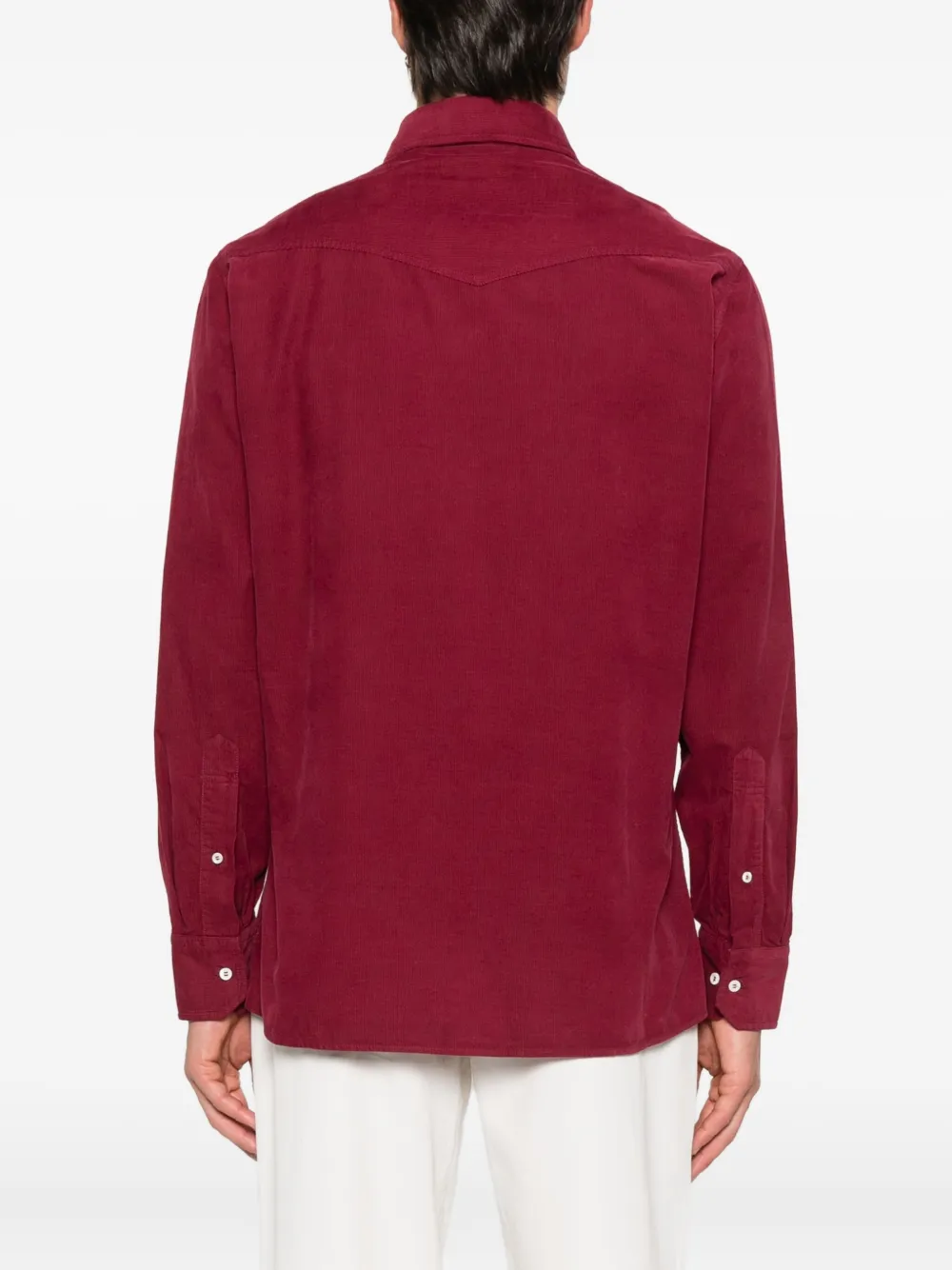 Brunello Cucinelli Katoenen overhemd Rood