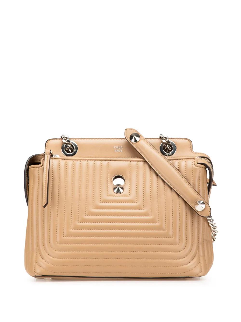 Fendi Pre-Owned 2010-2025 Small Lambskin DotCom Click shoulder bag | Brown | Image 1