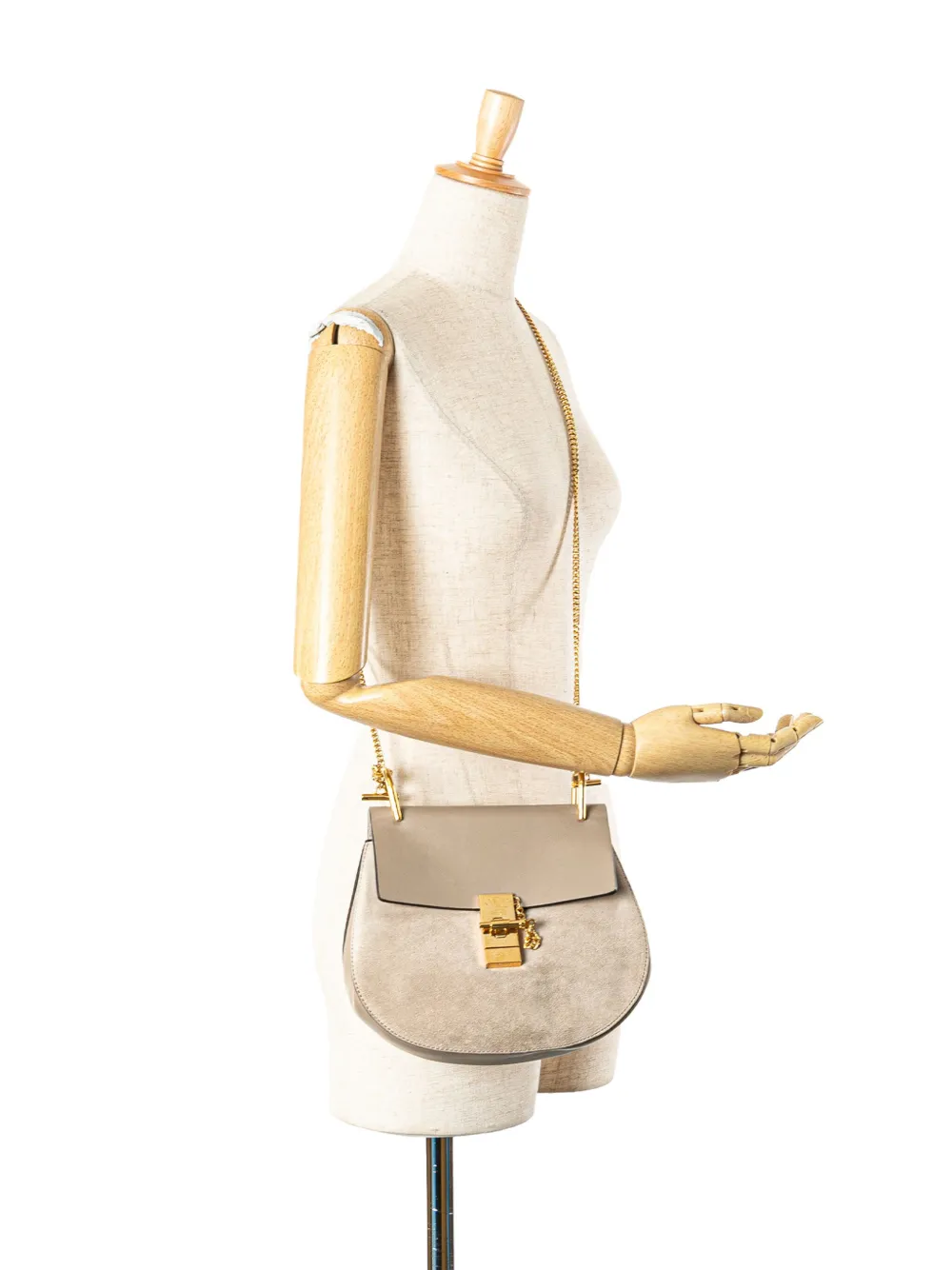 Chloé Pre-Owned 2017 Small Suede and Calfskin Drew crossbody bag | Pre-Owned | Image 2