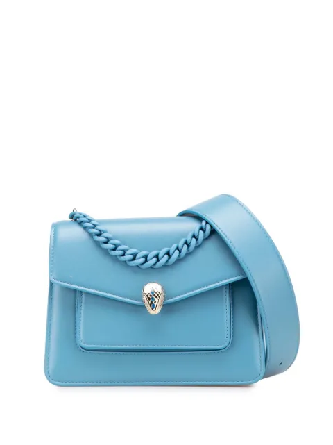 Bvlgari Pre-Owned شنطة جلد 'سيربانتي فوريفر ماكسي تشاين' بمقبض علوي 2010-2025 بحمالة كتف