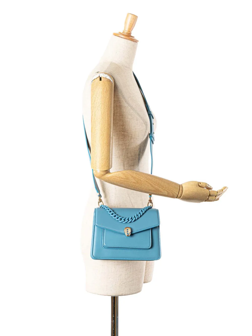 Bvlgari Pre-Owned 2010-2025 Leather Serpenti Forever Maxi Chain Top Handle Bag satchel | Pre-Owned | Image 2