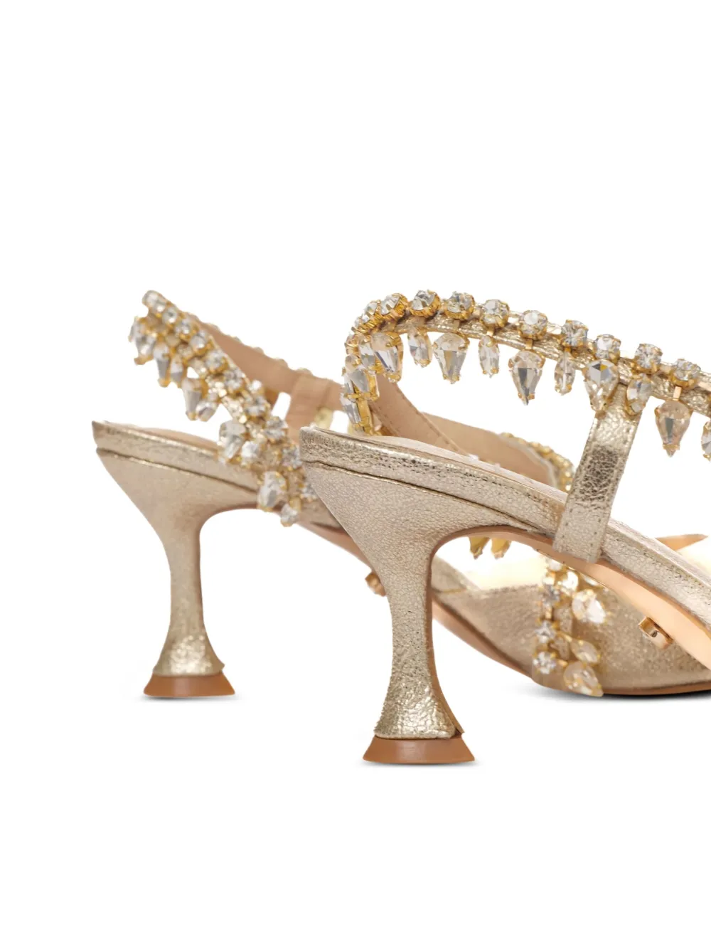 TWENTY FOURHAITCH Jumana slingback pumps Gold