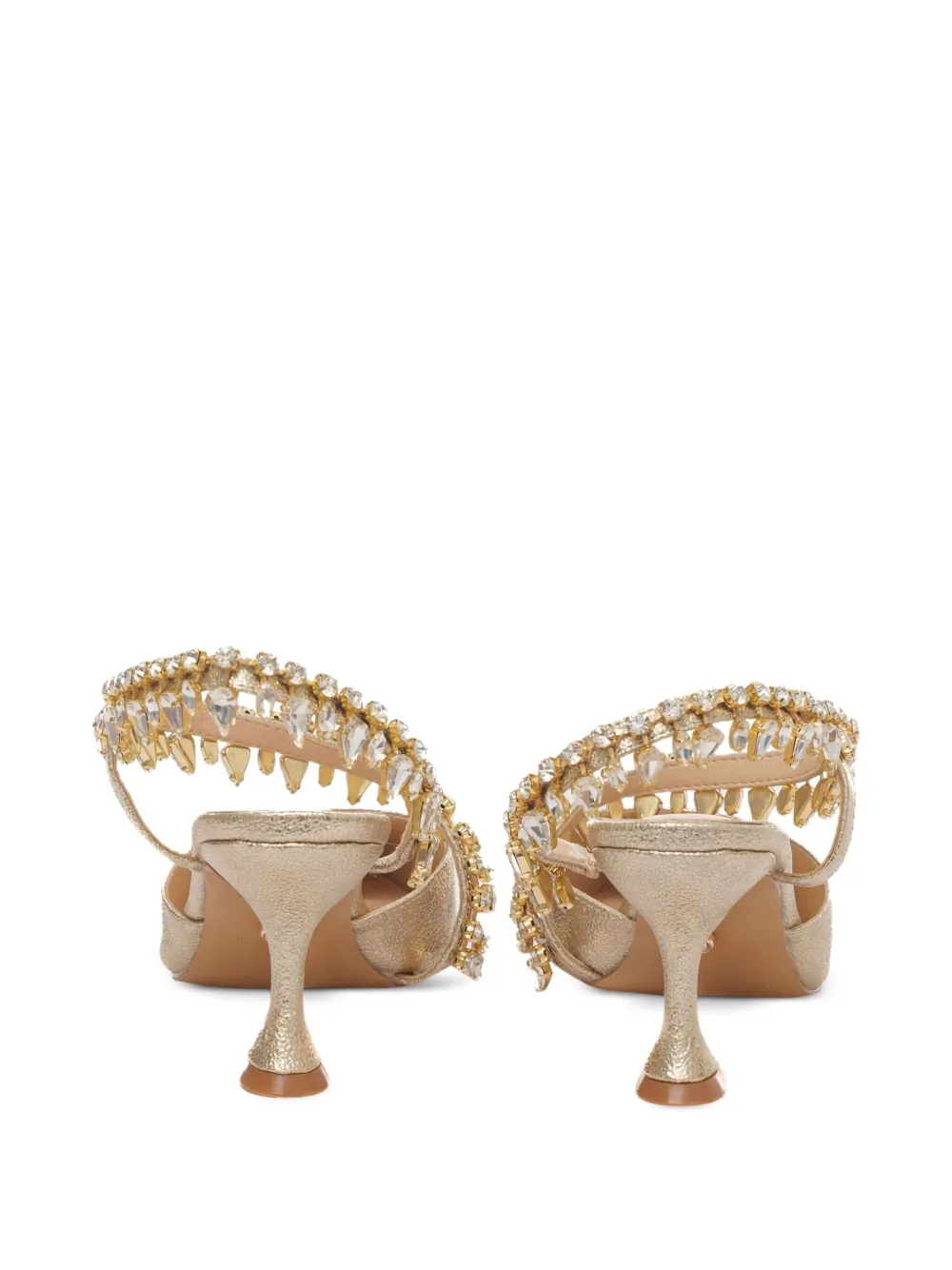 TWENTY FOURHAITCH Jumana slingback pumps Gold