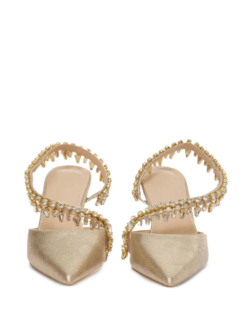 TWENTY FOURHAITCH Jumana slingback pumps Gold