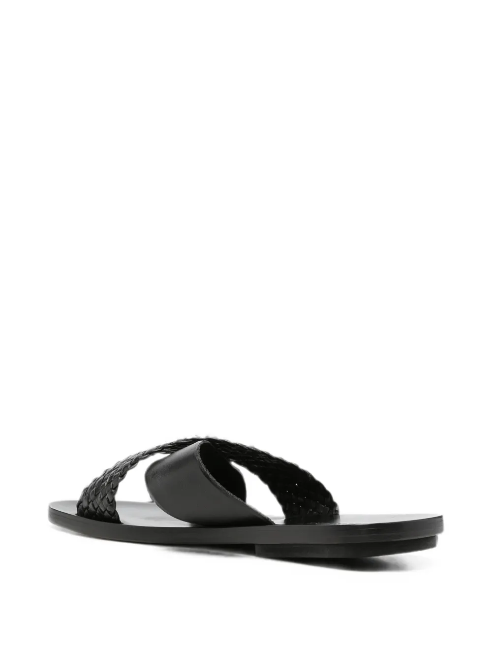 Tagliatore woven crossover sandals Zwart