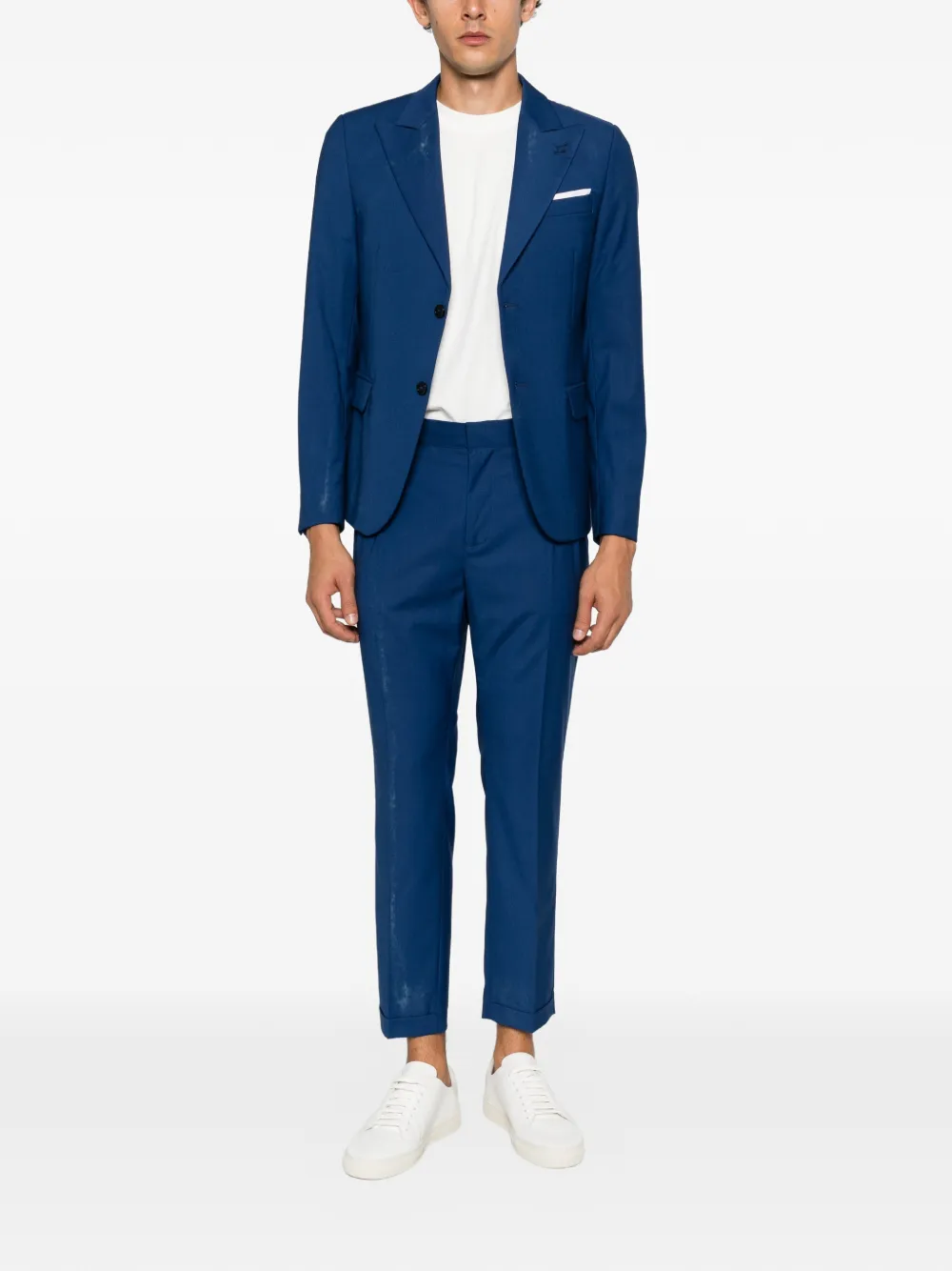 Daniele Alessandrini peak-lapels single-breasted suit