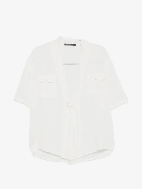 Daniele Alessandrini shawl-collar pocket-detail shirt