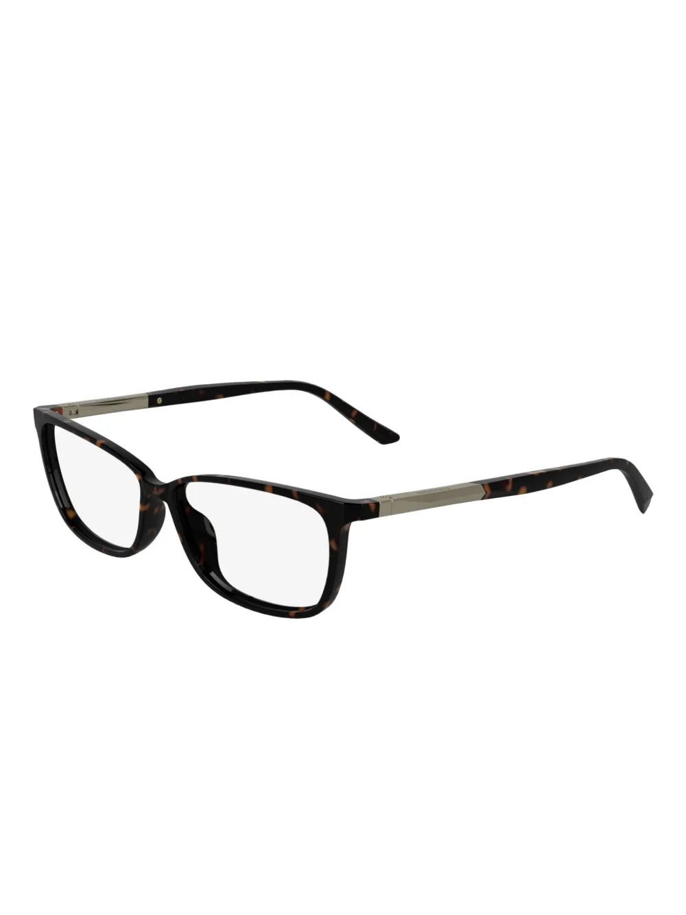 Calvin Klein tortoiseshell rectangle glasses | Image 2