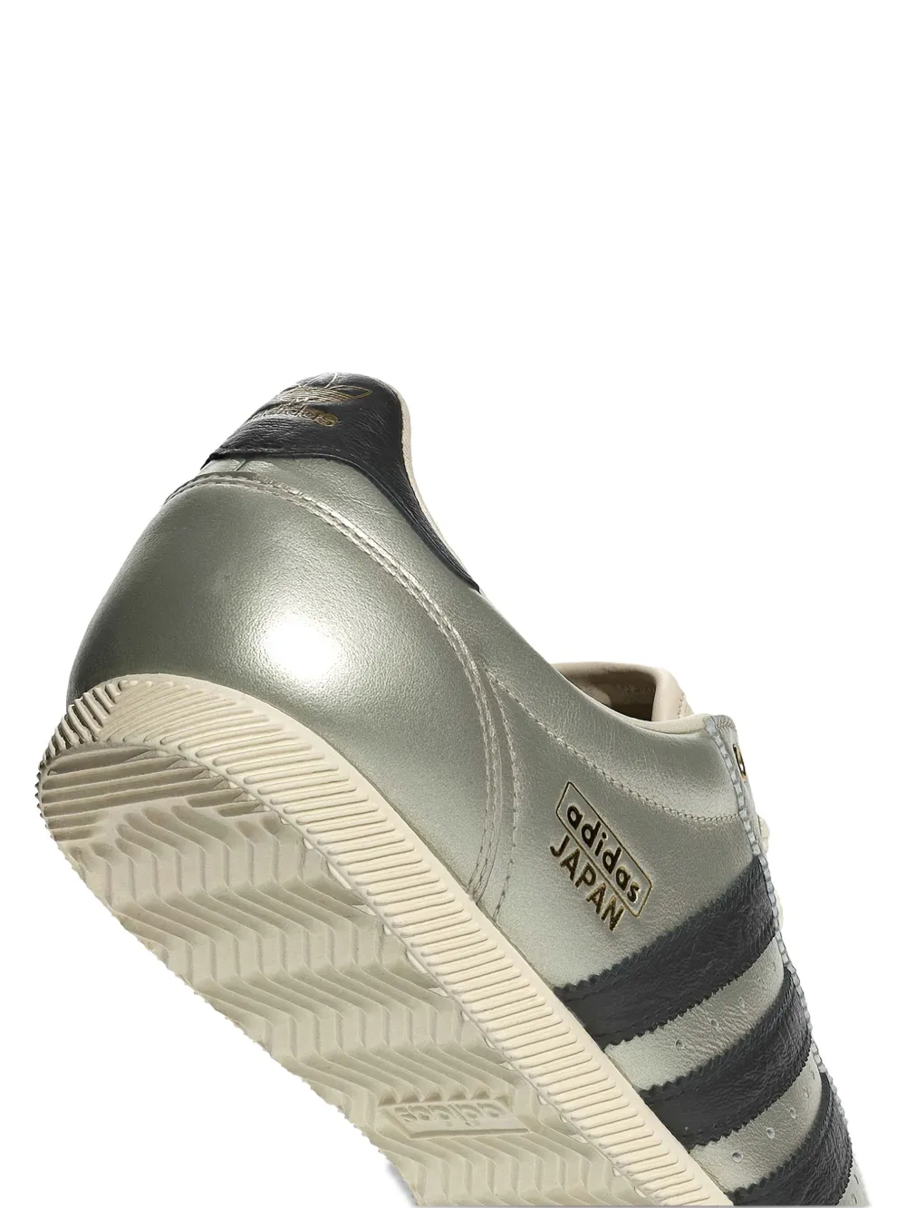adidas Japan three-stripe leather sneakers Silver