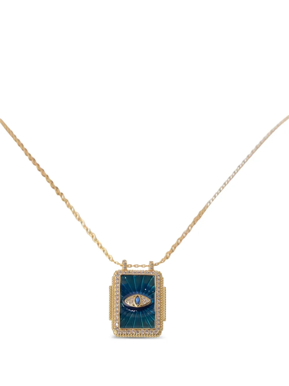 MYA BAY Eye Boheme rectangle-pendant necklaces - ゴールドトーン MYA BAY Eye Boheme rectangle-pendant necklaces - ゴールドトーン