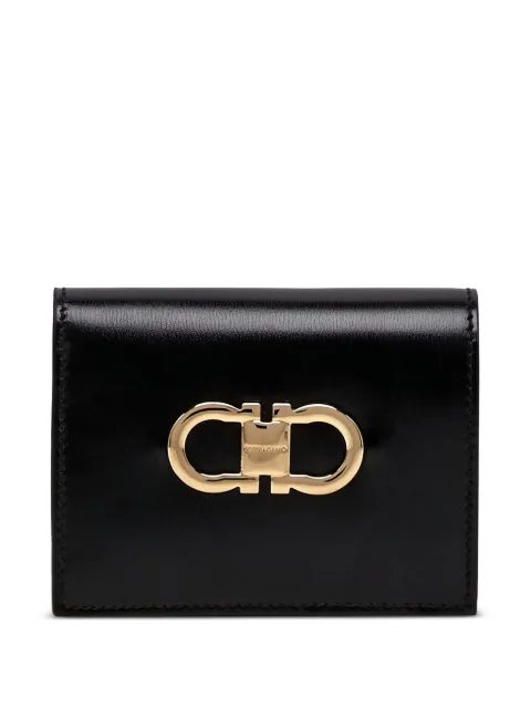 Ferragamo Carteira Gancini de couro