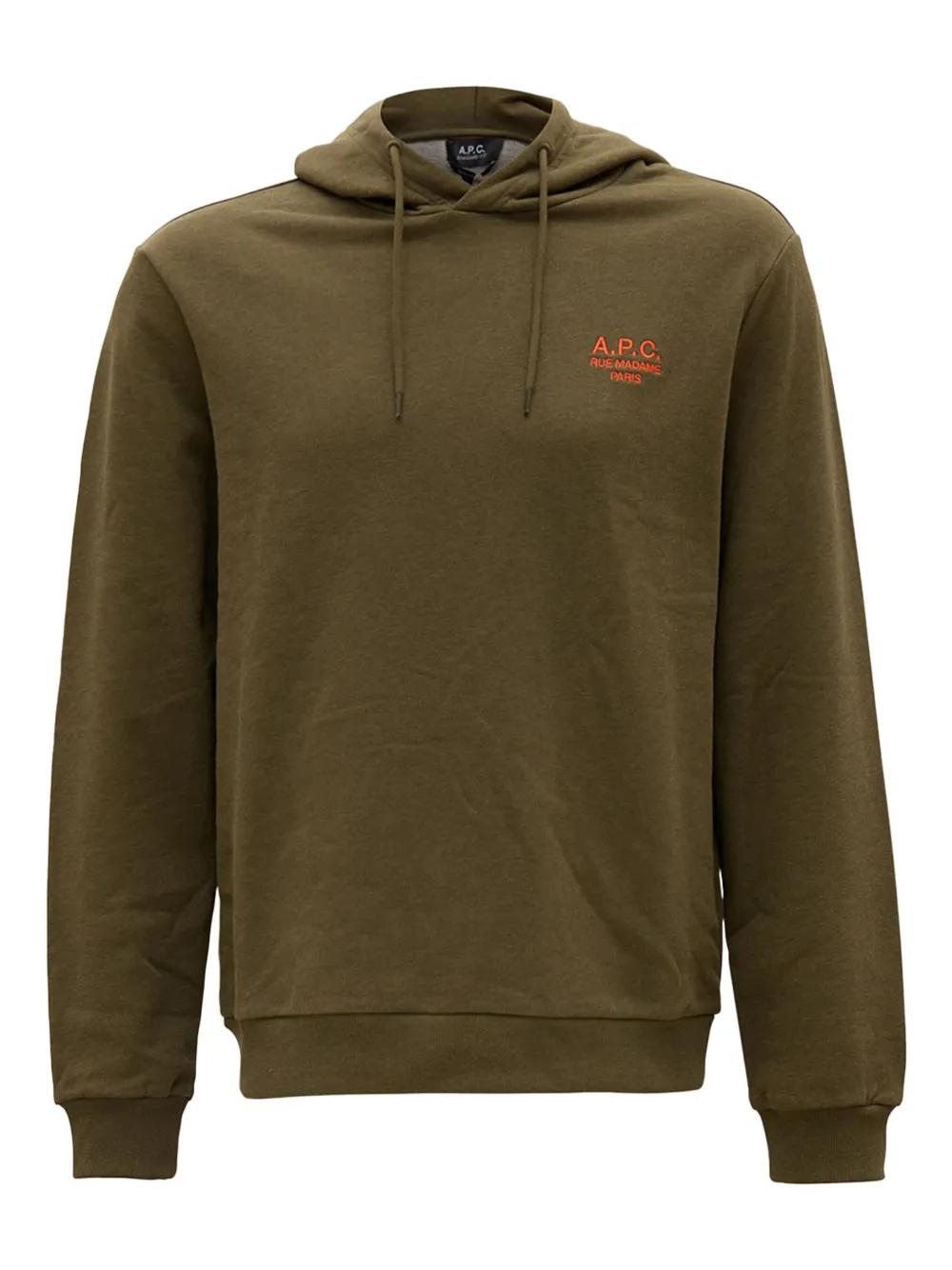A.P.C. Hoodie met geborduurd logo Groen