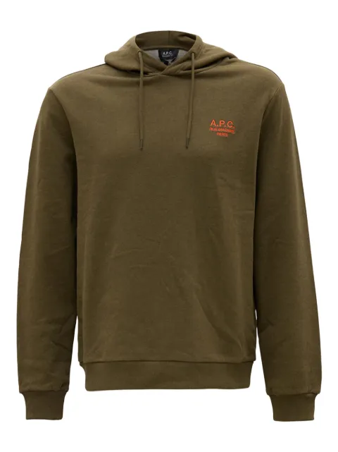 A.P.C. logo-embroidered hoodie