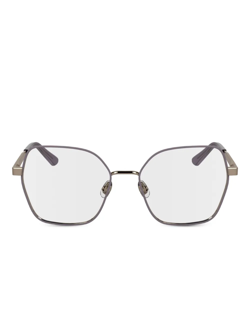 Calvin Klein geometric-frame glasses | Pink | Image 1