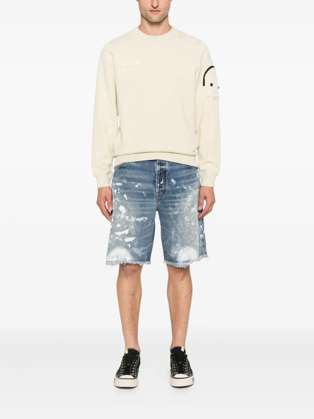 GALLERY DEPT. Ventura paint-splatter frayed shorts | Denim Shorts | Image 2