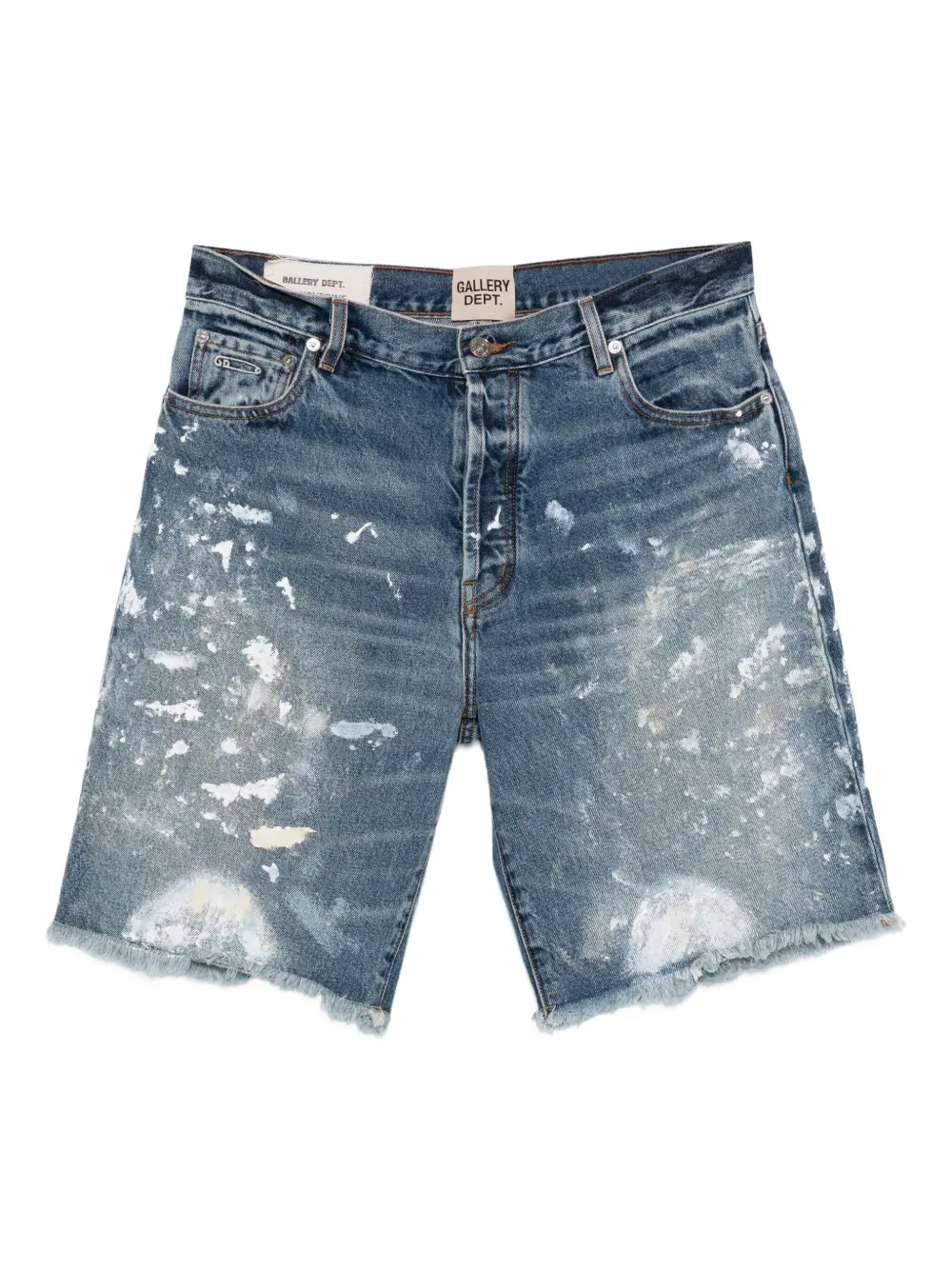 GALLERY DEPT. Ventura paint-splatter frayed shorts | Blue | Image 1