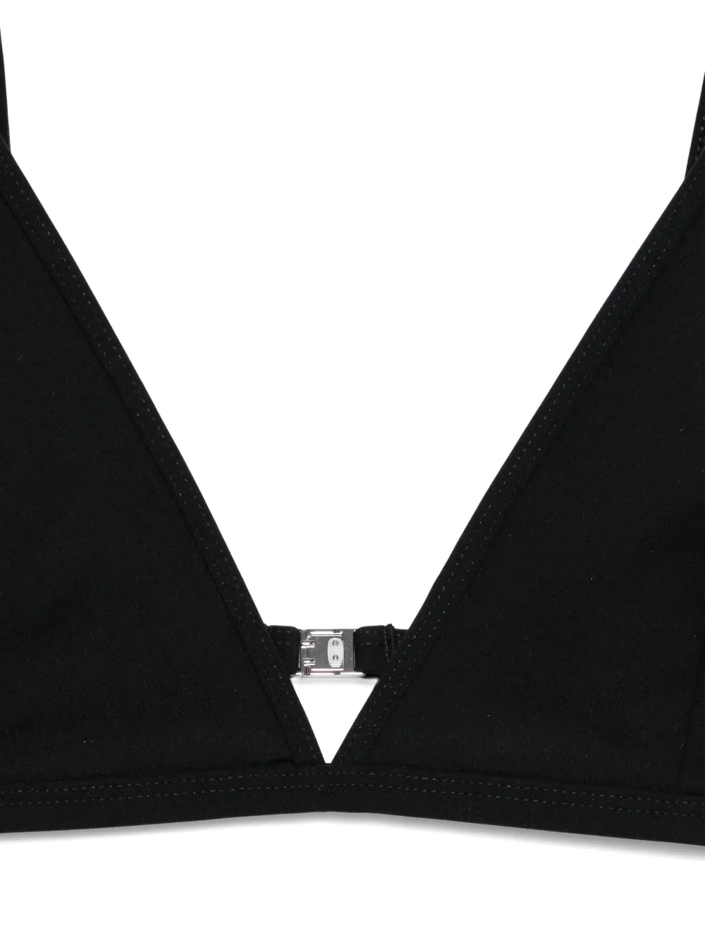 Totême Triangle Clasp Bikini Top In Black