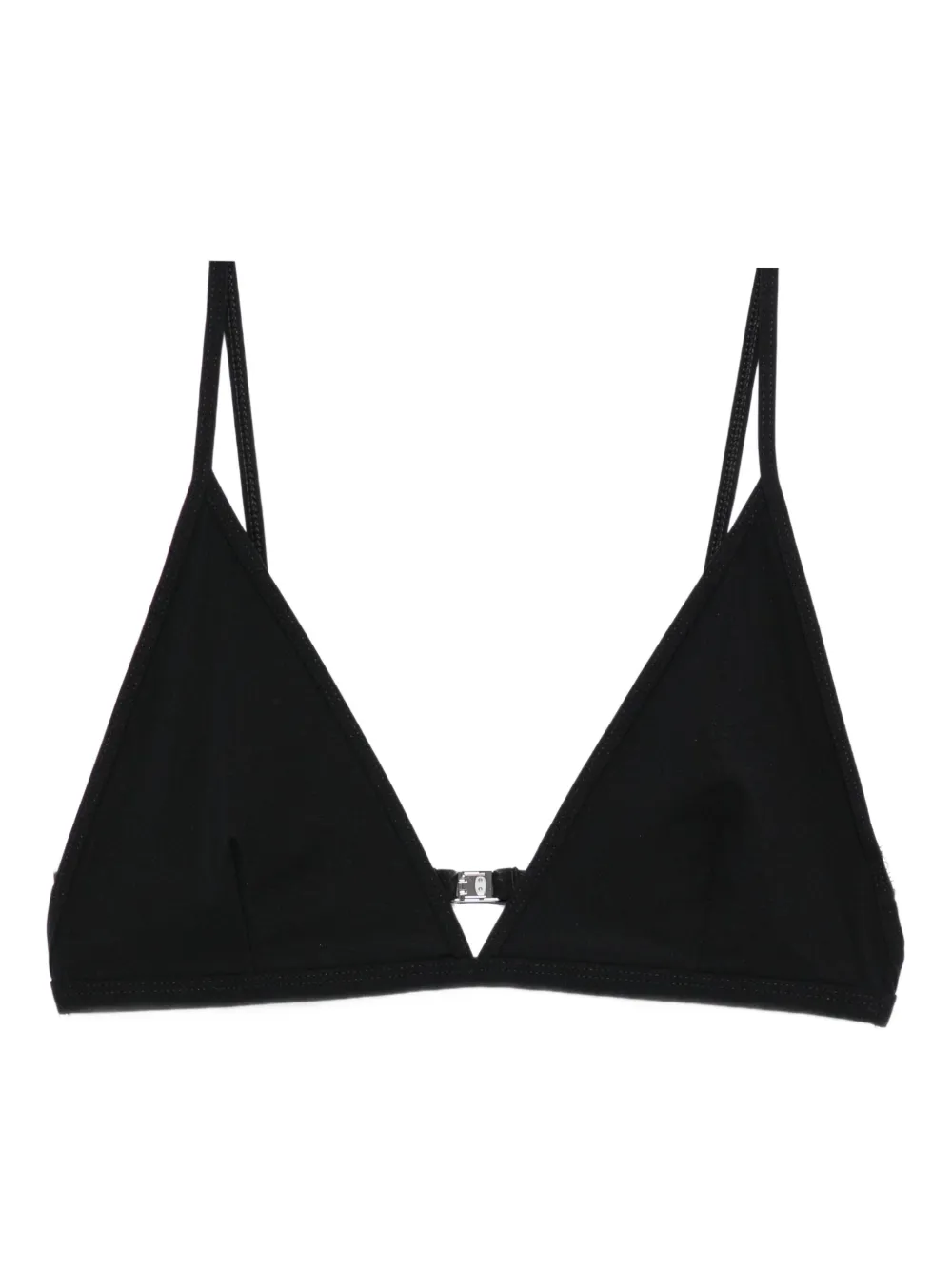 Totême Triangle Clasp Bikini Top In Black
