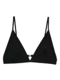 TOTEME triangle clasp bikini top - Black