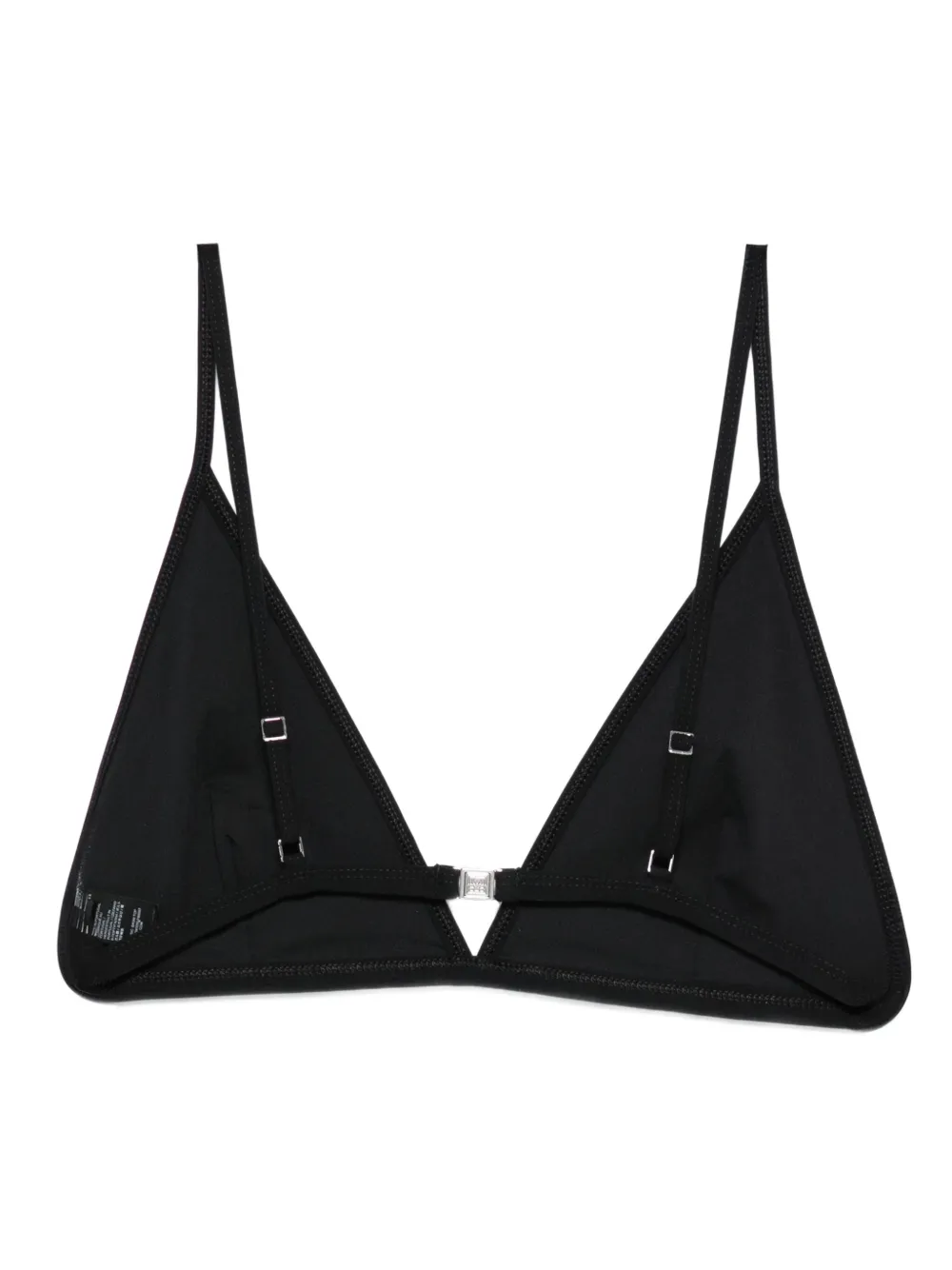 Totême Triangle Clasp Bikini Top In Black