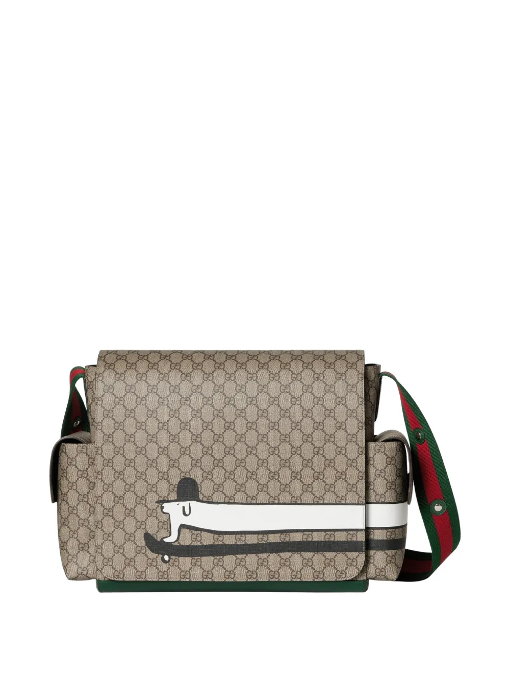 Gucci Kids GG monogram dog-print changing bag - Nude